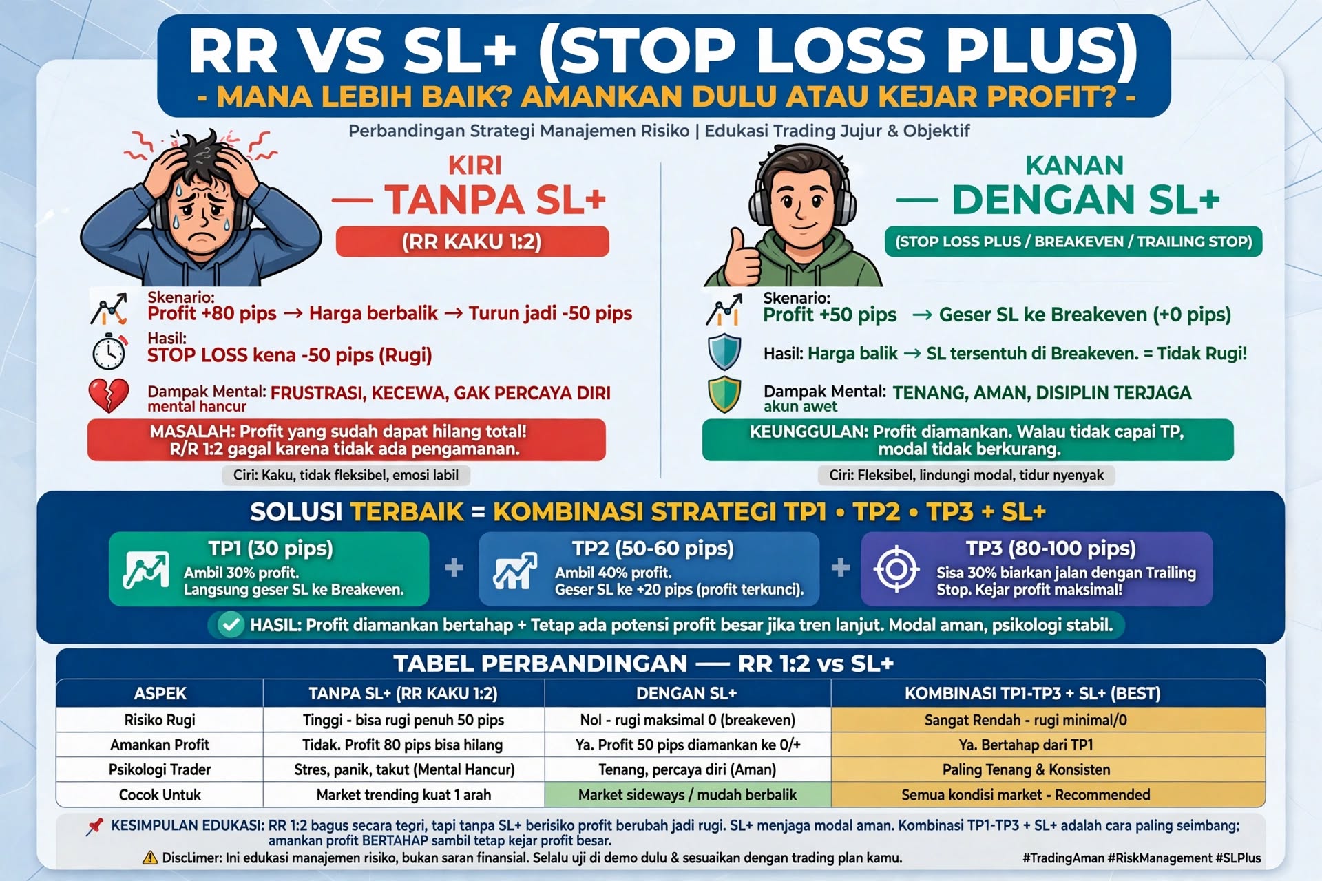 rr vs sl plus stop loss plus mana lebih baik
